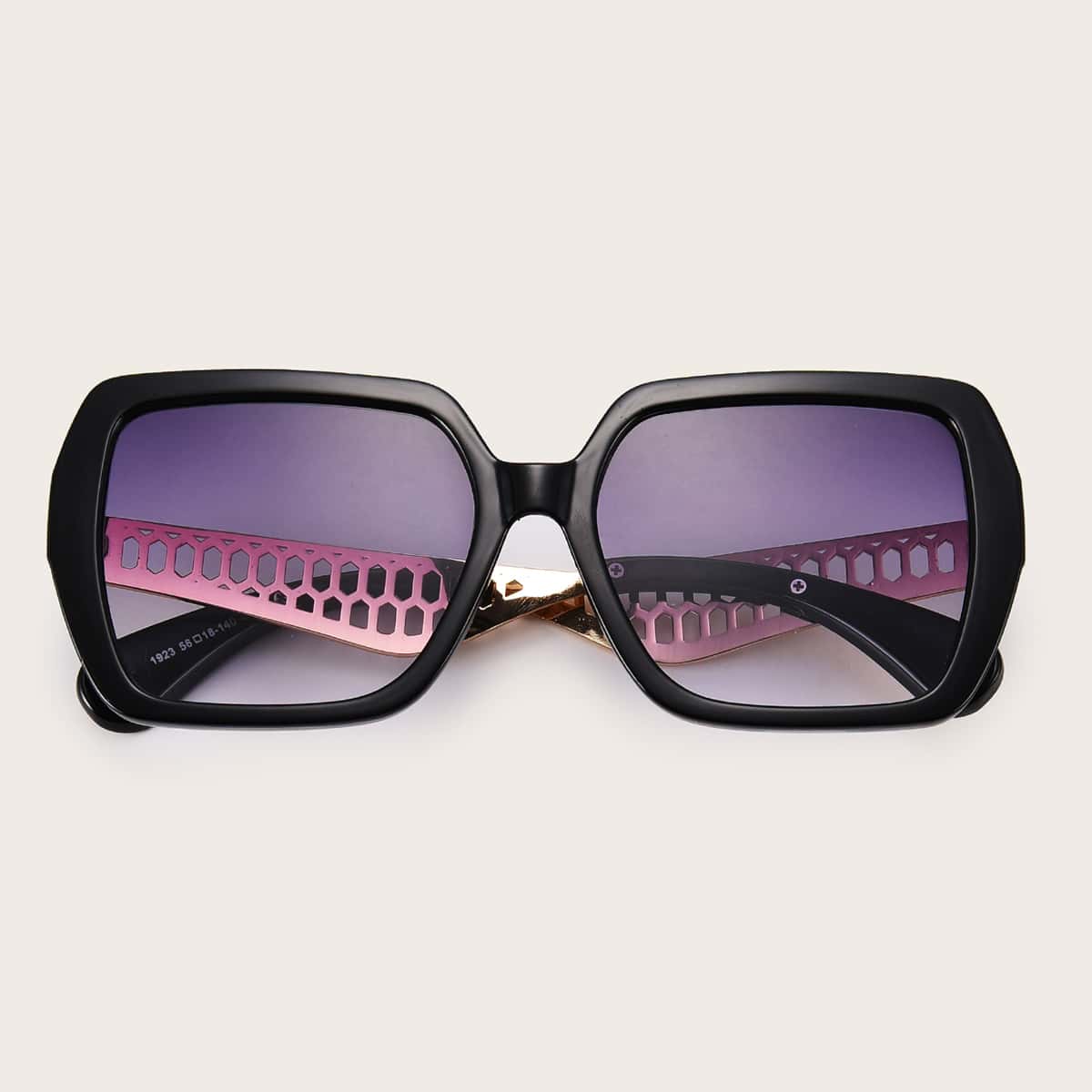 

Acrylic Frame Punk Sunglasses, Black