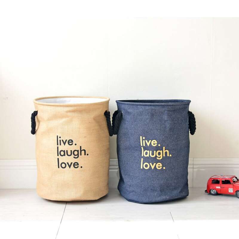 

1pc Letter Graphic Storage Basket, Multicolor