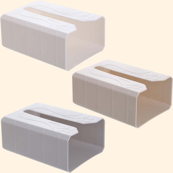 

1pc Wall Mounted Tissue Box, Multicolor