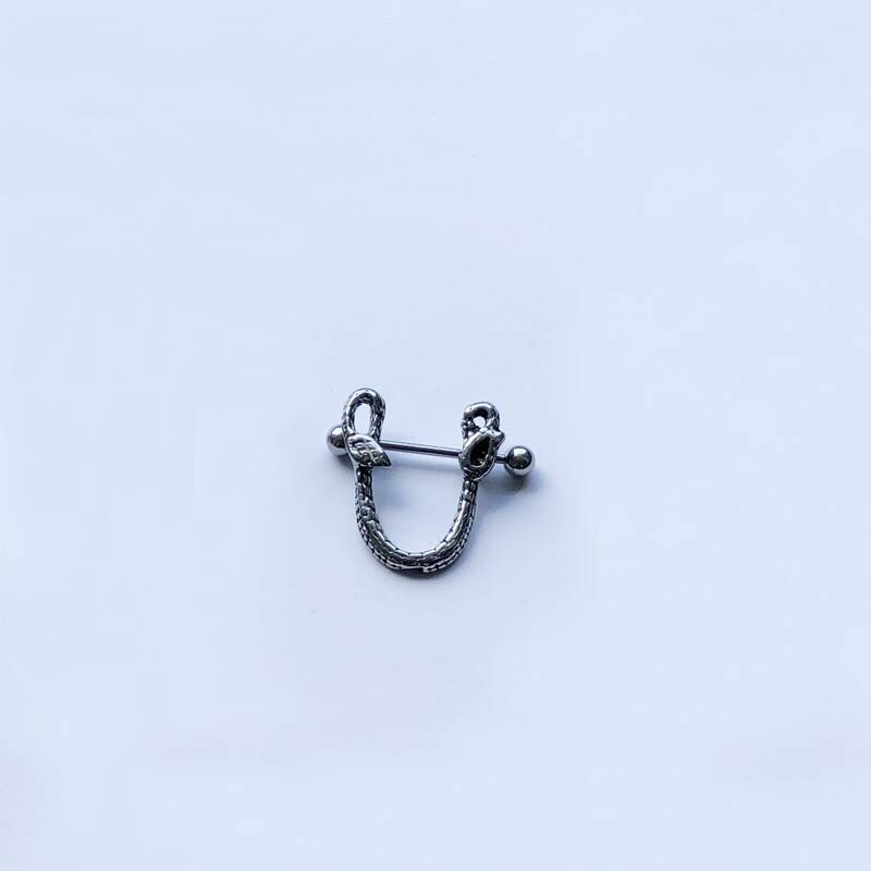 

Guys Simple Nose Ring, Silver