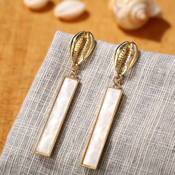 

Geometric Drop Earrings, Multicolor