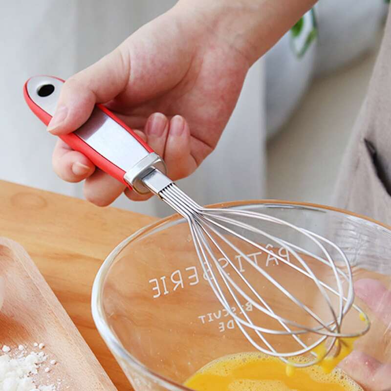 

1pc Manual Whisk, Silver