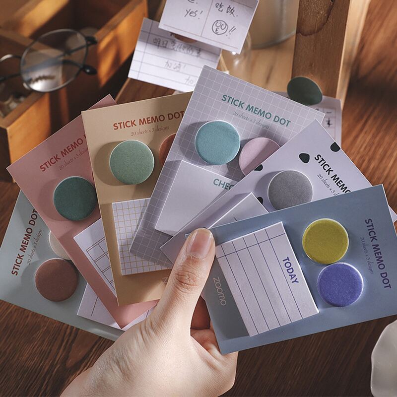 

3packs Sticky Memo, Multicolor