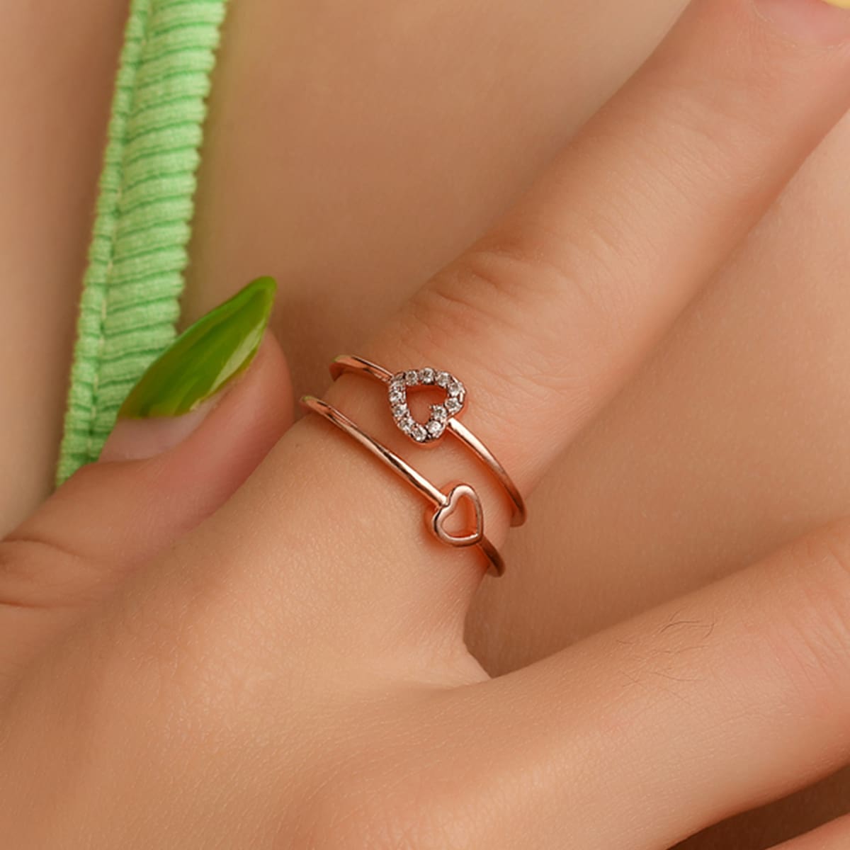 

Rhinestone Decor Rings, Champagne