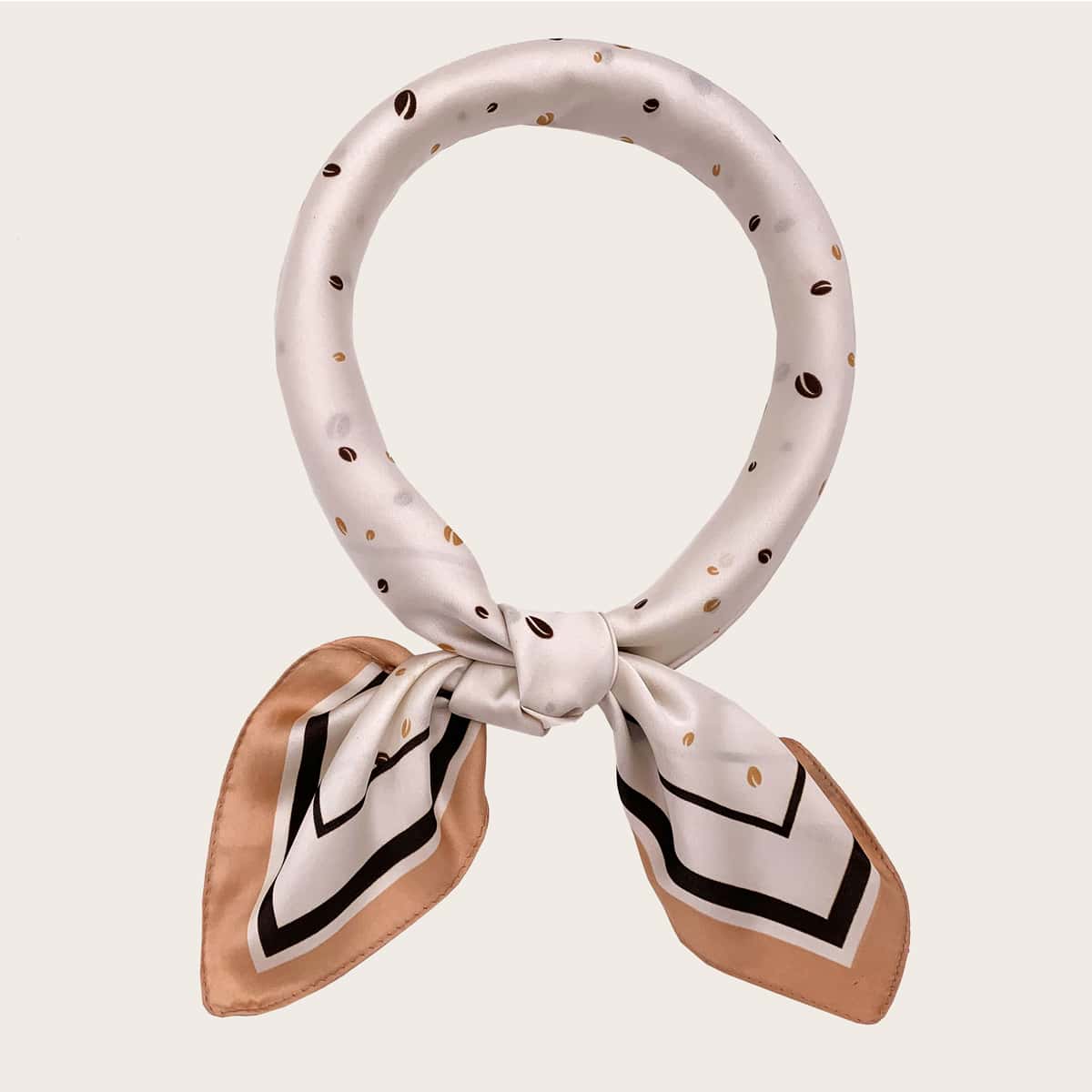 

Geometric Pattern Bandana, Beige