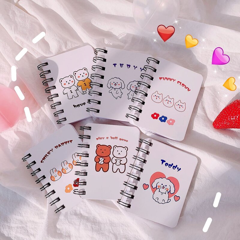 

2packs Random Cartoon Spiral Notebook, Multicolor