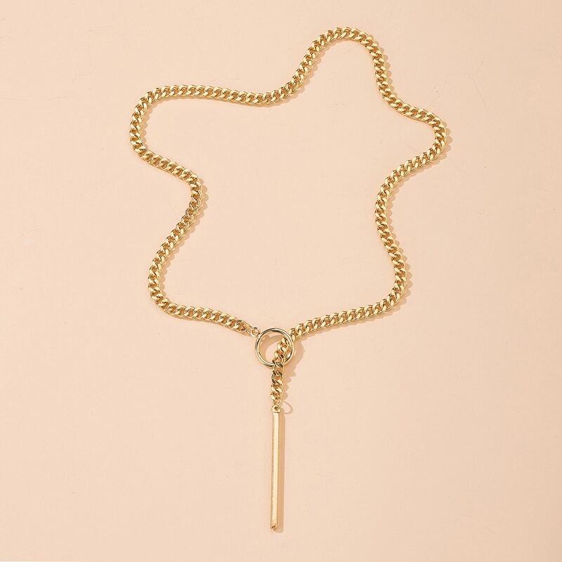

Simple Solid Necklace, Gold