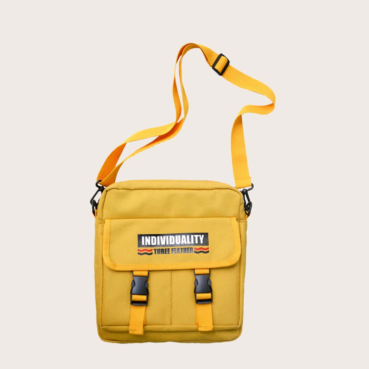 

Guys Letter Graphic Crossbody Bag, Yellow
