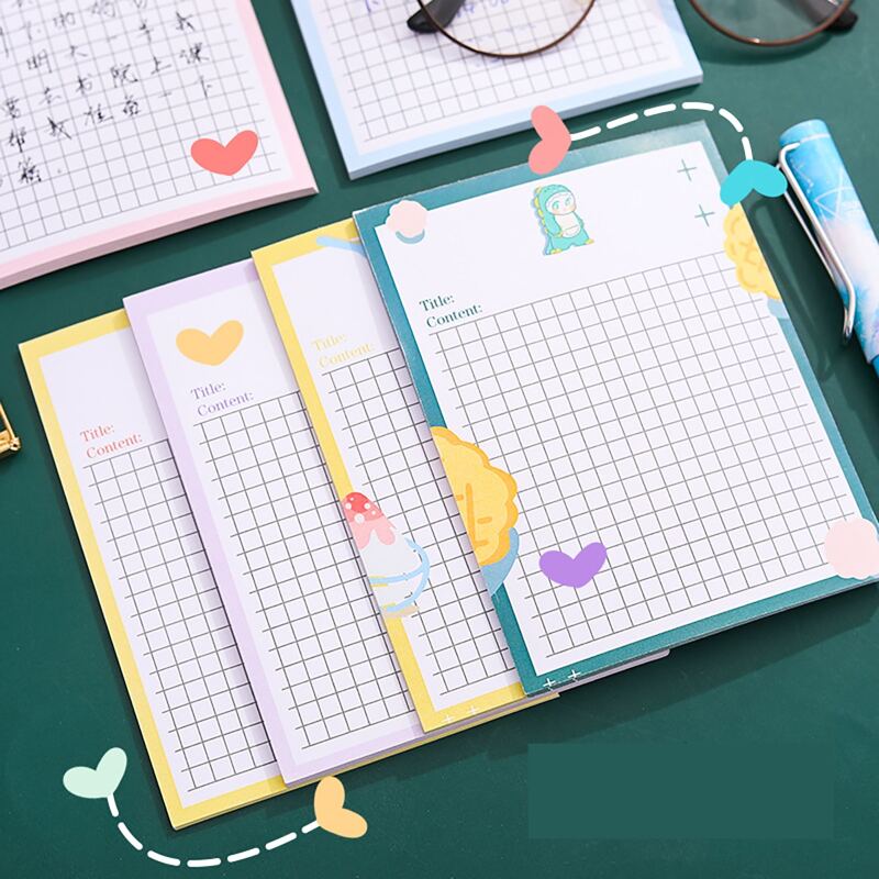 

2packs Cartoon Grid Book, Multicolor