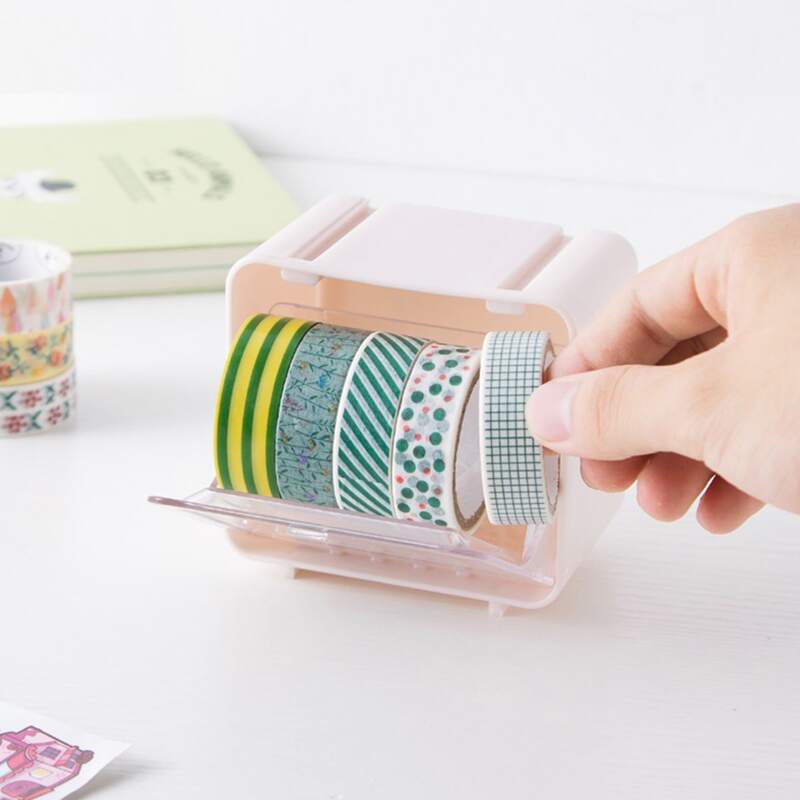 

1pc Decoration Tape Random Storage Box, Multicolor