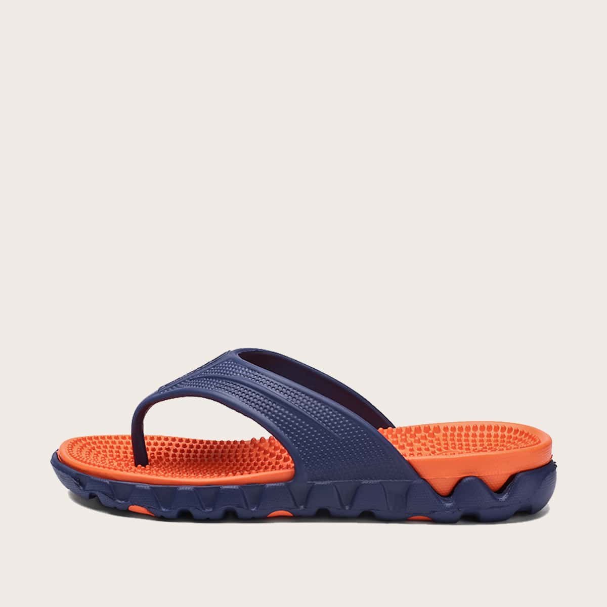 

Guys Non-slip Massage Flip Flops, Navy