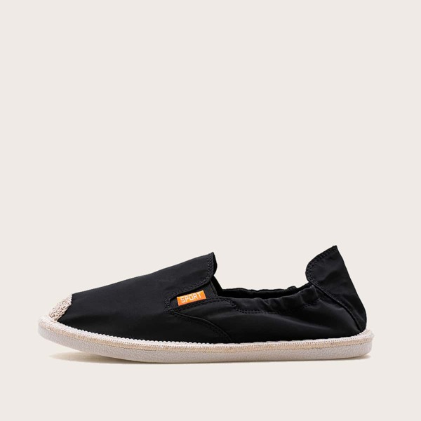 

Men Cap Toe Slip On Loafers, Black