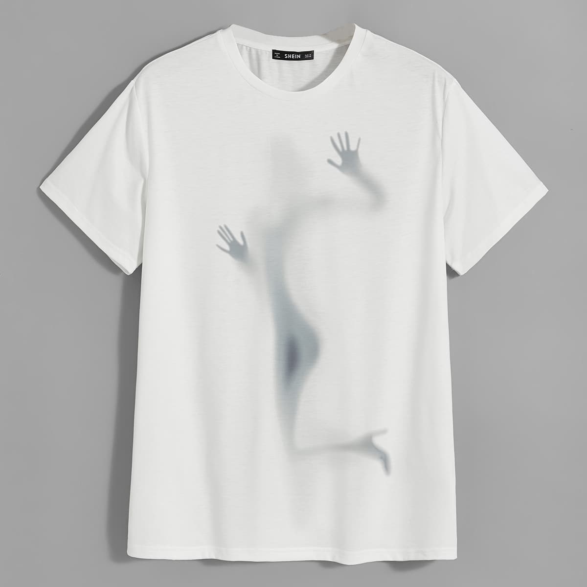 

Guys Figure Graphic Top, White