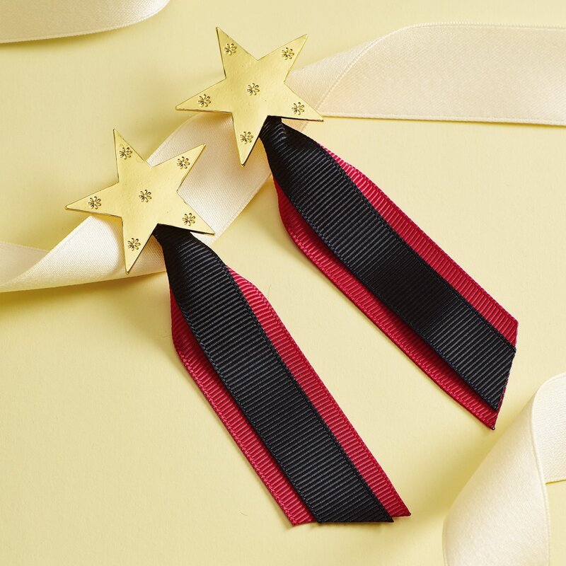 

Star Decor Drop Earrings, Multicolor