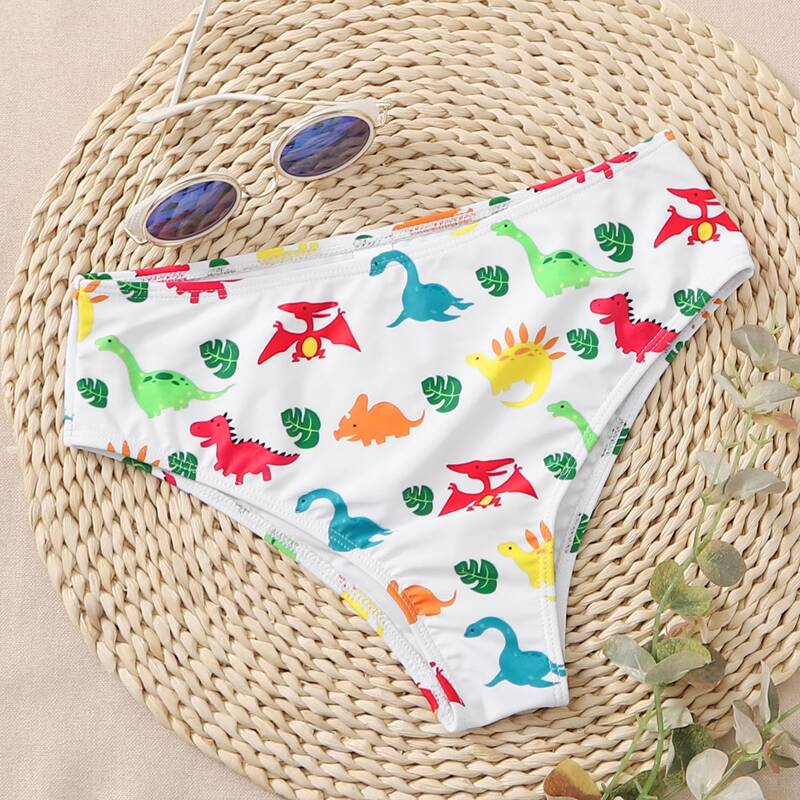

Cartoon Dinosaur Bikini Bottom, White