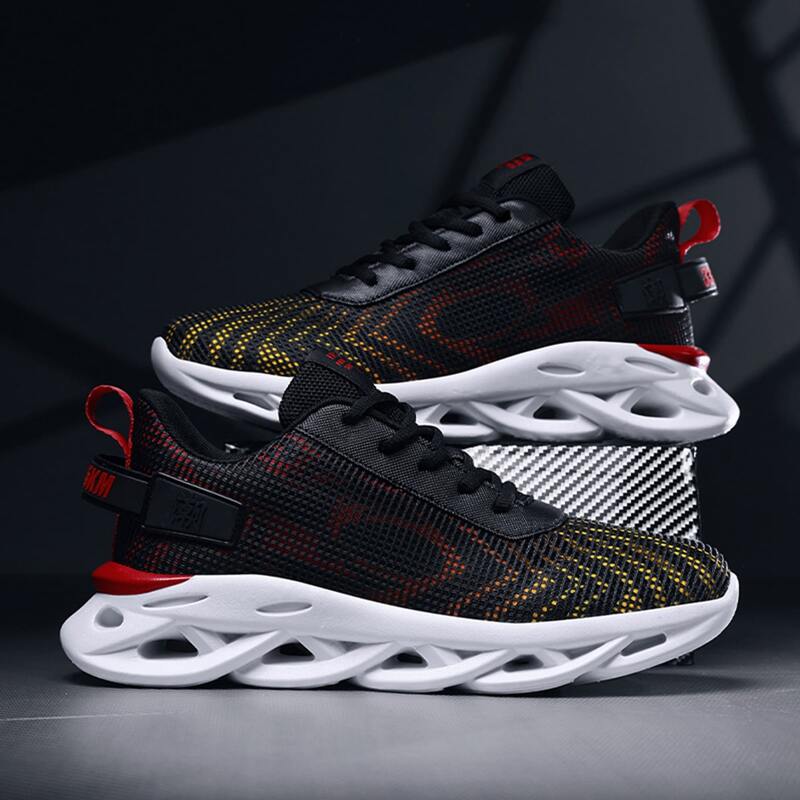 

Guys Lace-up Front Colorblock Sneakers, Black