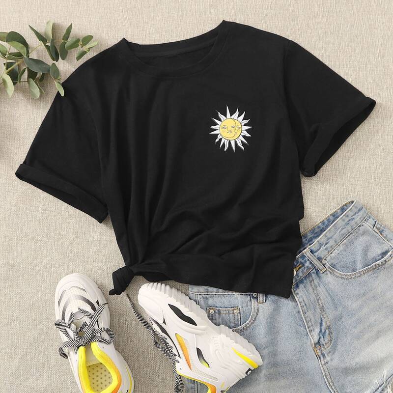

Sun Graphic Tee, Black
