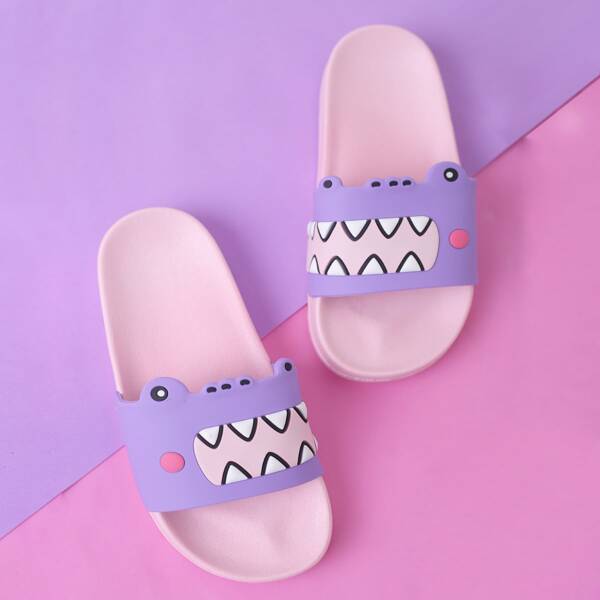 

Girls Cartoon Graphic Sliders, Purple