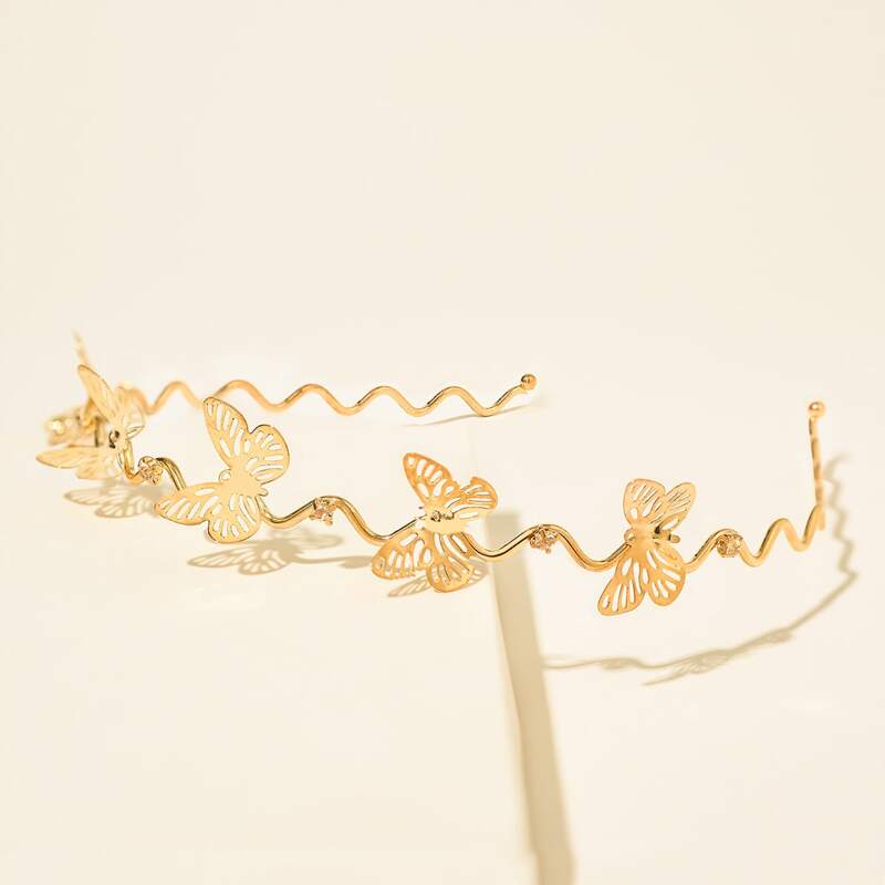 

Butterfly Decor Hair Hoop, Gold