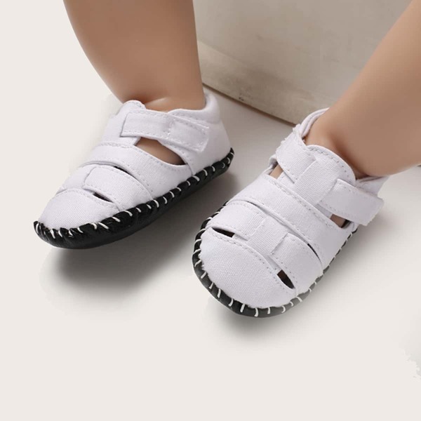 

Baby Boy Velcro Strap Sandals, White