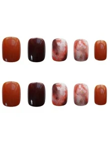 Nail Nina 24入組扎染美甲甲片 - 彩色 - 查看 3