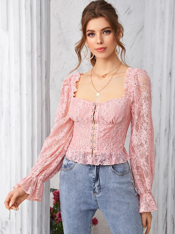 shein ruffle blouse