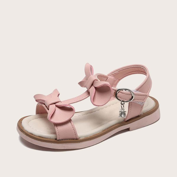 

Сандалии с бантом для девочек, Розовые