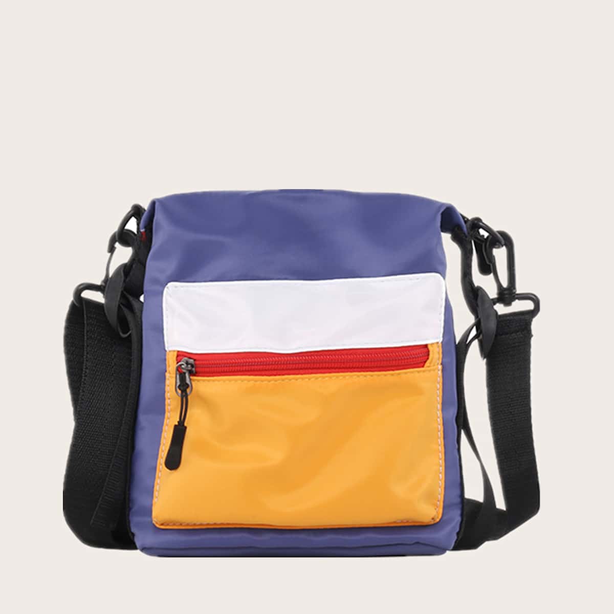 

Color Block Crossbody Bag, Multicolor