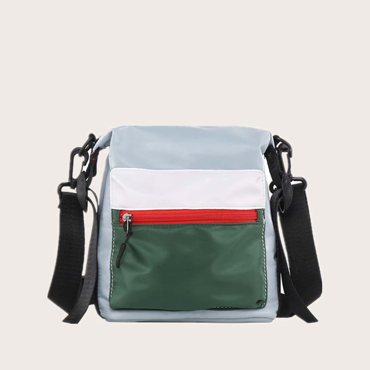 

Color Block Crossbody Bag, Multicolor