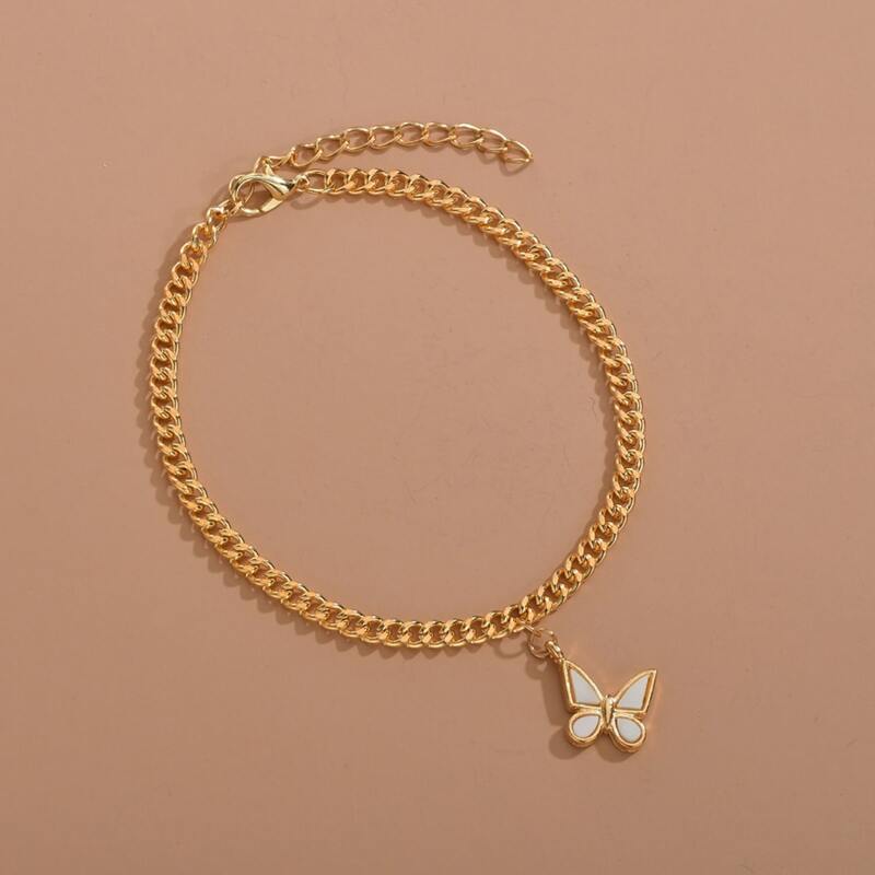 

Butterfly Charm Anklet, Gold
