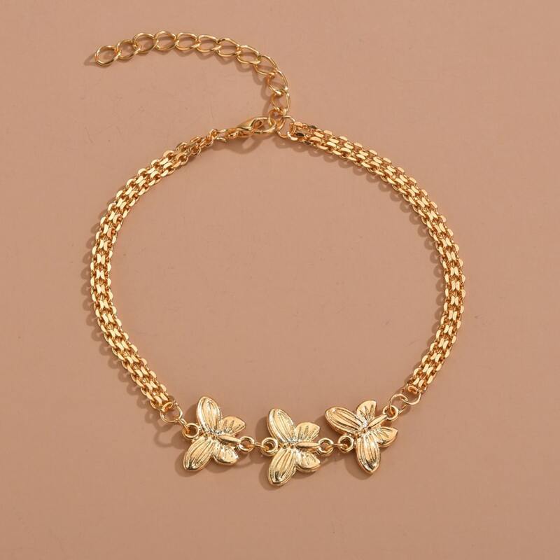 

Butterfly Charm Anklet, Gold