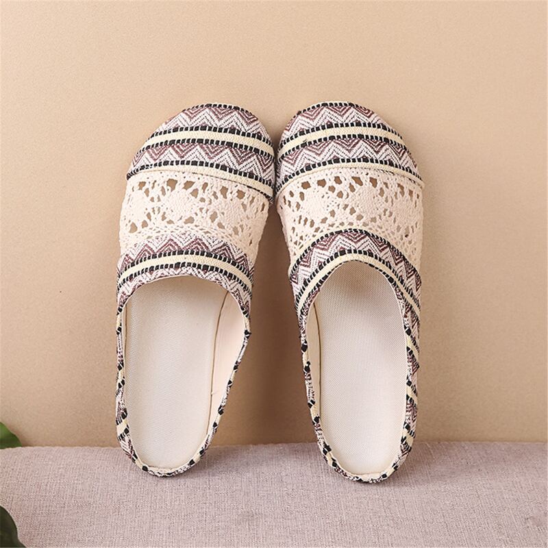 

Tribal Crochet Insert Flat Mules, Multicolor