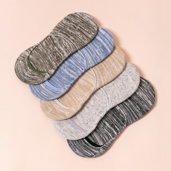 

5 пар мужские носки с принтом, Многоцветный