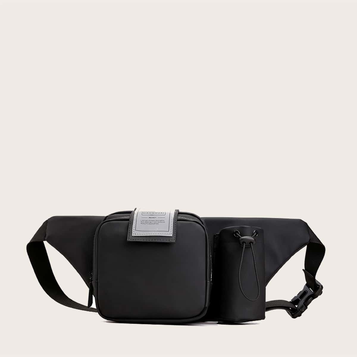 

Guys Pocket Front Fanny Pack, Black