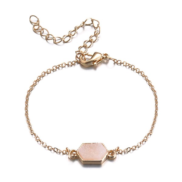 

Geometric Chain Bracelet, Gold
