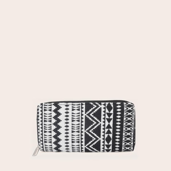 

Tribal Print Purse, Black and white