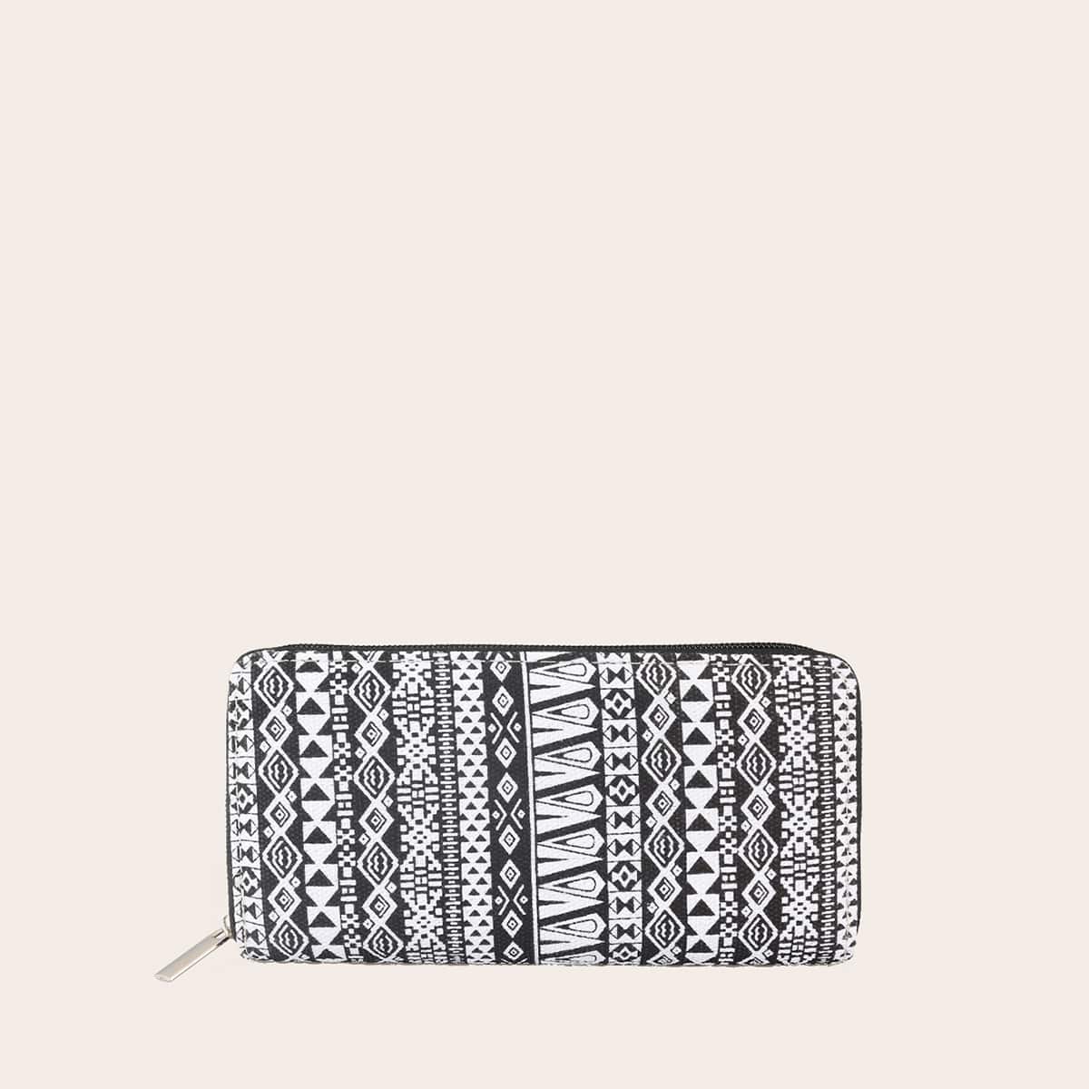 

Tribal Print Purse, Black and white
