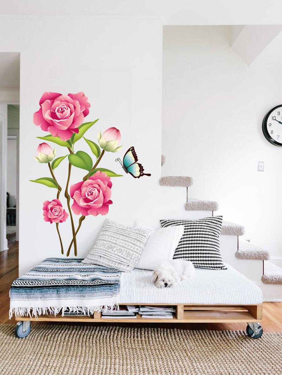 印花墻面貼紙 - 彩色 - 查看 1