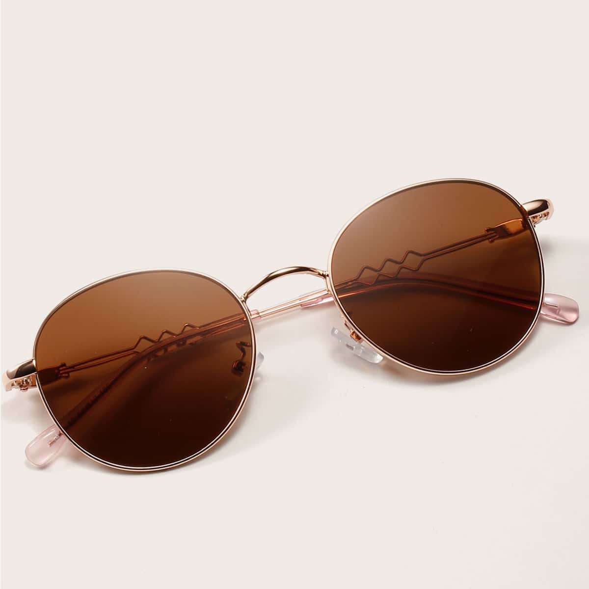 

Metal Frame Sunglasses, Brown