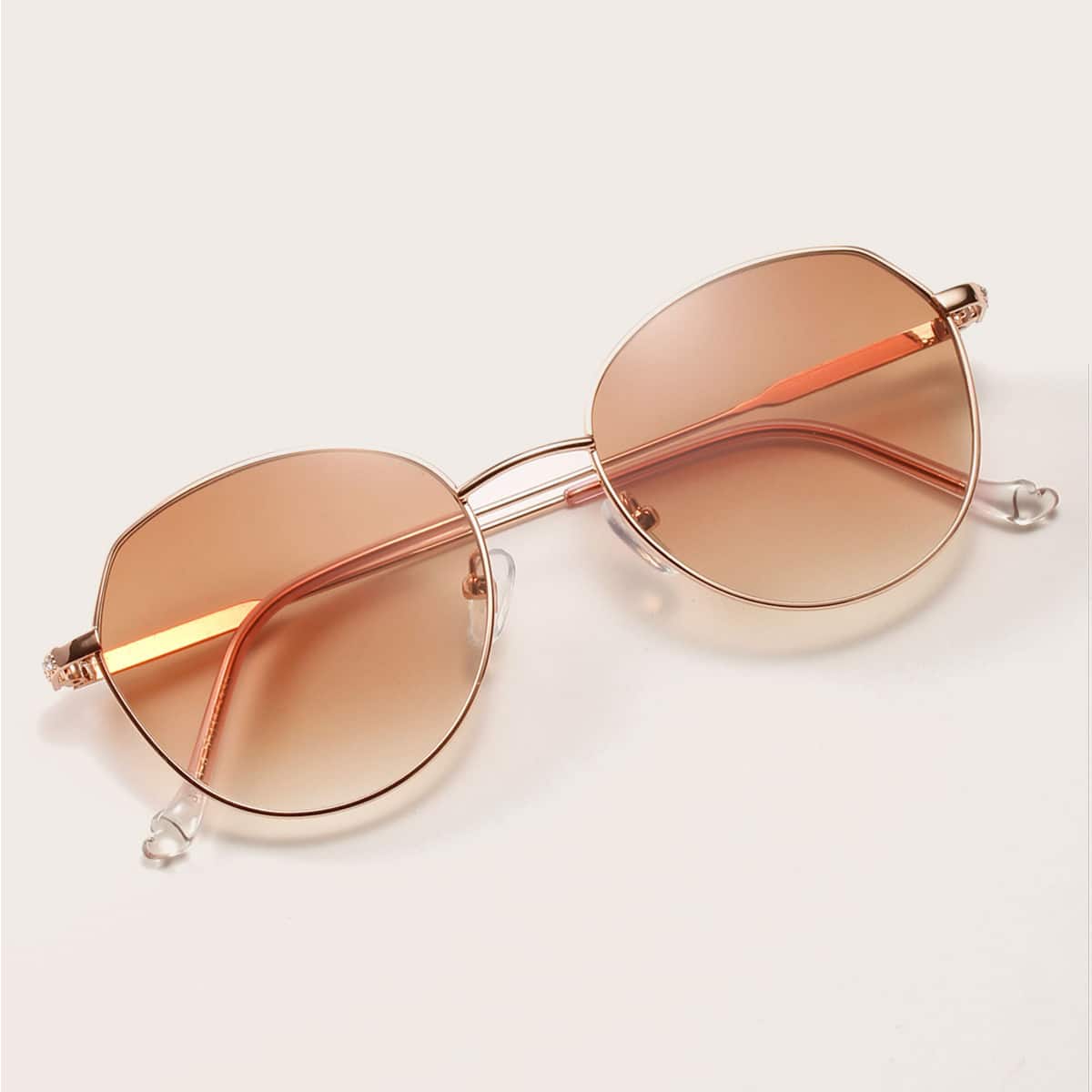 

Metal Frame Sunglasses, Brown