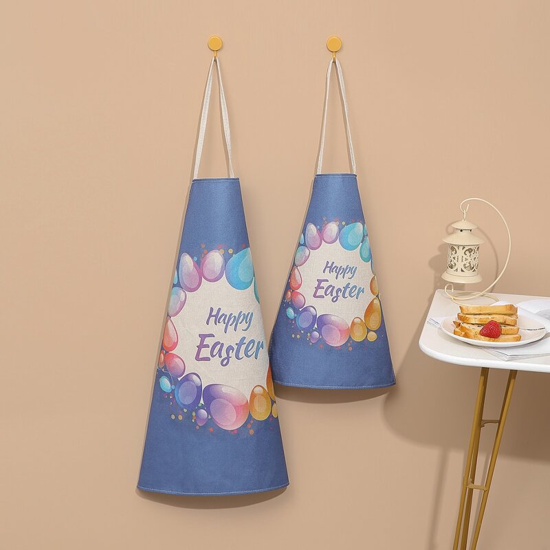 

1pc Slogan Graphic Apron, Multicolor