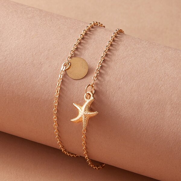 

Simple Anklet 1pc, Gold