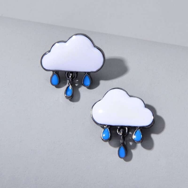 

Cloud Drop Earrings, Multicolor