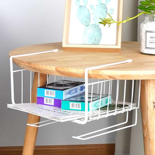 

Solid Hanging Storage Rack, White