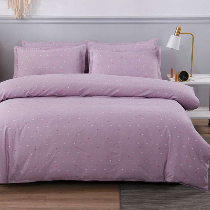 

Crown Print Bedding Set Without Filler, Purple