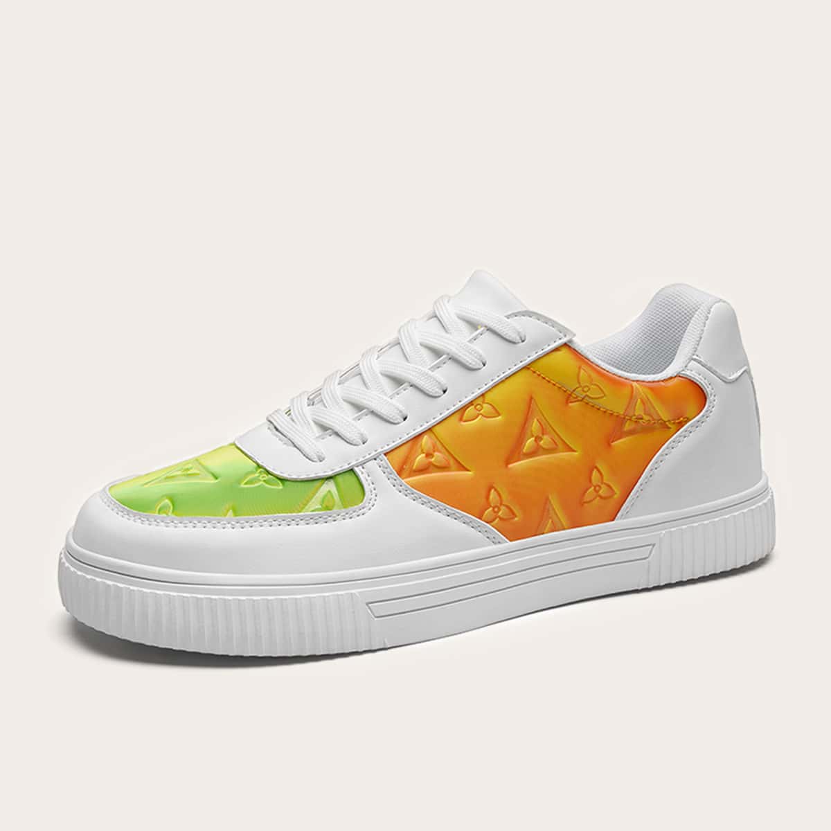 

Guys Color Block Lace-up Front Sneakers, Multicolor