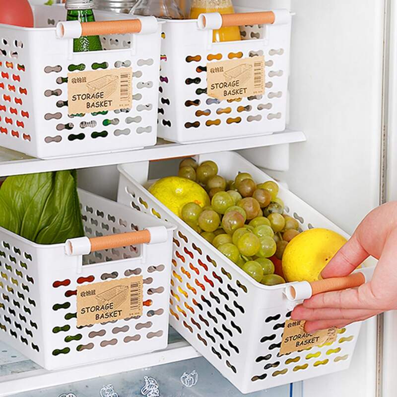 

1pc Hollow Out Storage Basket, Black and white