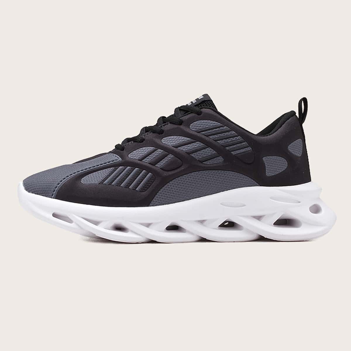 

Guys Lace-up Front Chunky Sneakers, Black