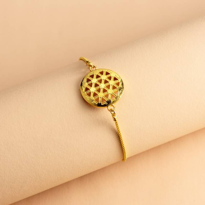 

Round Adjustable Bracelet, Gold