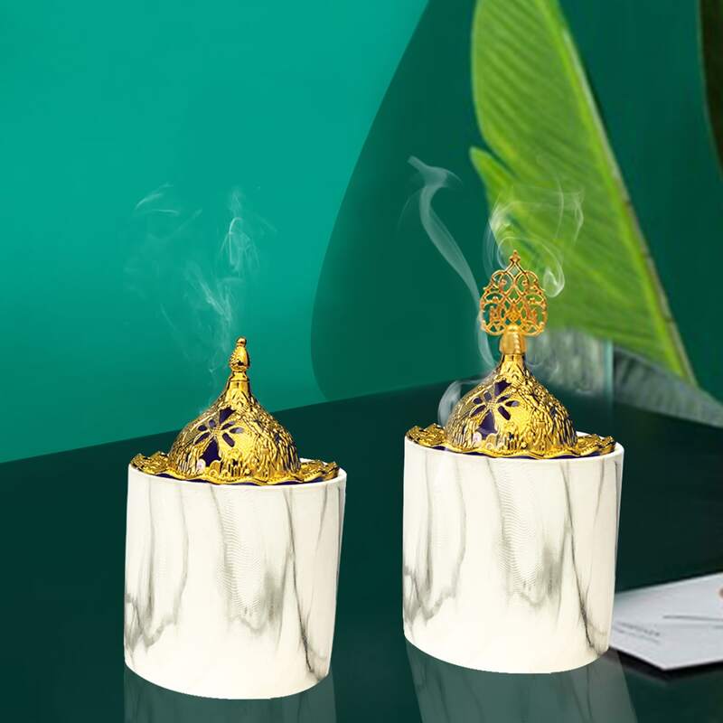 

1pc Incense Burner With Lid, Multicolor